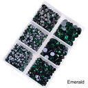 Crystal Rhinestones "EMERALD"– Dimensional Finishing Accents (1200 pc Set)