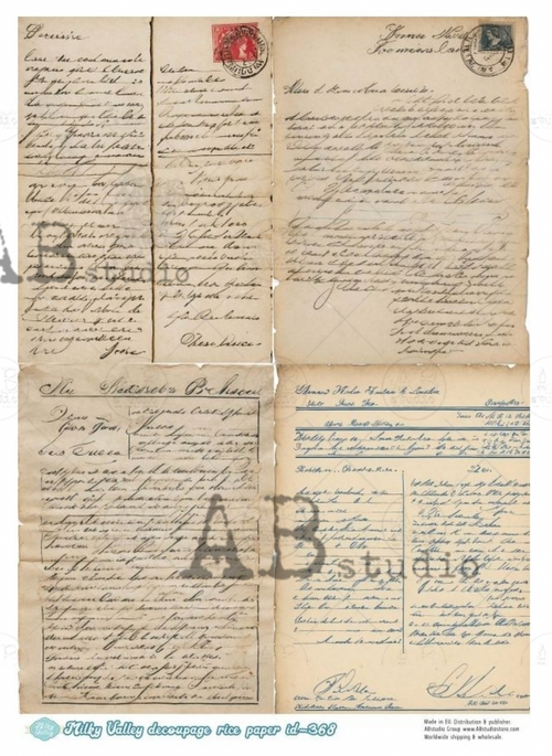 The Old Document Bundle: 3 fab rice papers that look like old documents!