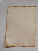 Handmade Cotton 5" x 7" Rag & Recycled paper with fluffy deckle edges