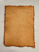 Handmade Cotton 5" x 7" Rag & Recycled paper with fluffy deckle edges