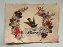 Handmade Cotton 5" x 7" Rag & Recycled paper with fluffy deckle edges