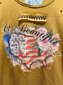 "O Beautiful" Tee: New Arrival from “A Rare Bird” , Texas Brand LXL fits up to 2XL