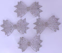 Mesh Sparkle Bow: Set of 4 ,  4" x 2.5"