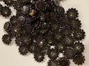 Bloom & Sparkle™ Rhinestone Flatbacks – Midnight | 14mm | 50 Pieces