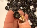 Bloom & Sparkle™ Rhinestone Flatbacks – Midnight | 14mm | 50 Pieces