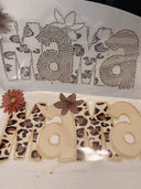 MAMA DTF & Rhinestone Overlay: Read Instructions. Approx. 9.5" x 5.5"