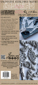 IOD Dainty Flourishes,  Silicone Mold 6" x 10"