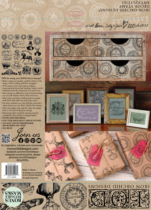 IOD Antiquities, Stamp Collection 12"x 12"
