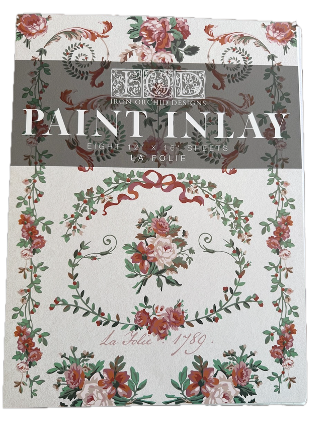 IOD La Foilie, Paint Inlays 12" x16" Pad, 8 pages LIMITED EDITION