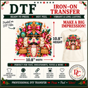Jewel Box Nutcracker DTF Iron-On Transfer  10.8" x 10.9"