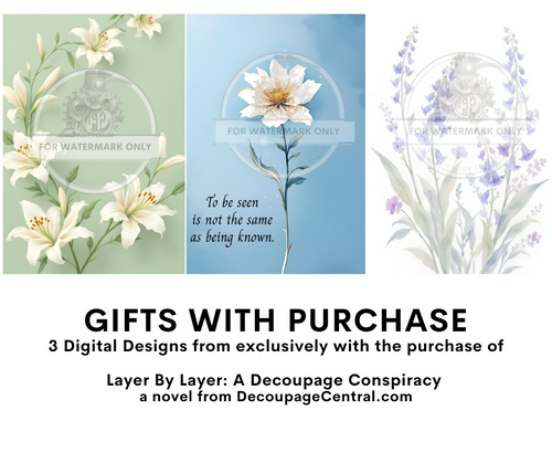 Layer By Layer: A Decoupage Conspiracy Novel with 3 Digital Download Designs!