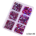 Crystal Rhinestones "Lt Siam Aurora Borealis"– Dimensional Finishing Accents (1200 pc Set)