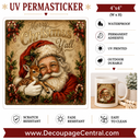 Merry Christmas Y'all UV DTF PermaSticker 4" x 4"