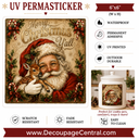 Merry Christmas Y'all UV DTF PermaSticker 6" x 6"