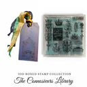 IOD The Connossiers Library Boxed Stamp Collection 6"x 6" with case