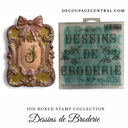 IOD Dessins de Broderie Boxed Stamp Collection 6"x 6" with case