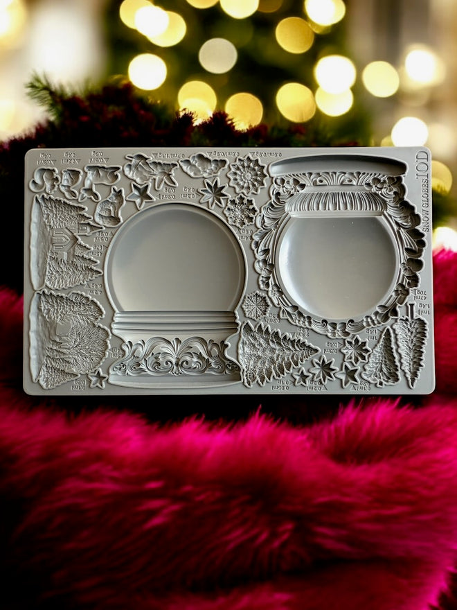 IOD Snow Globe Silicone Mold  Total Size 6" x 10"