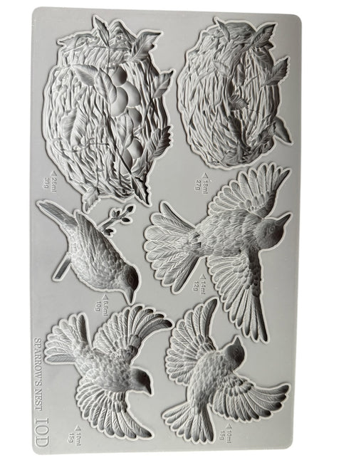 IOD Sparrows Nest Mould, 6" x 10".