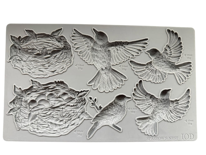 IOD Sparrows Nest Mould, 6" x 10".