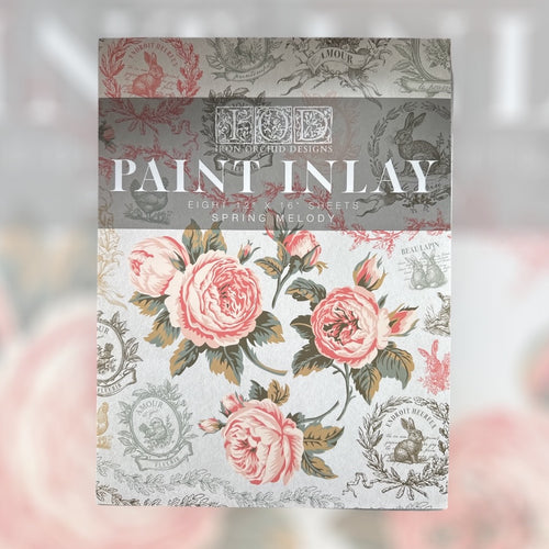 IOD Spring Melody, Paint Inlays 12" x16" Pad, 8 pages