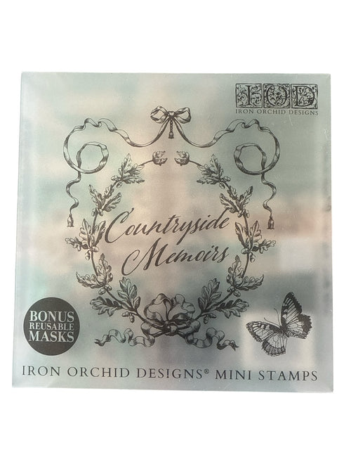 IOD Countryside Memoirs Stamp Collection 6"x 6" with case