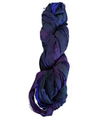 Sari Silk,BLUE & PURPLE , 100grams, 50 yards for bows and other creative additions