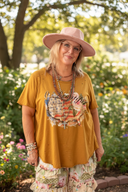 "O Beautiful" Tee: New Arrival from “A Rare Bird” , Texas Brand LXL fits up to 2XL