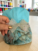 Mesh Sparkle Bow: Set of 4 ,  4" x 2.5"