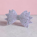 Mesh Sparkle Bow: Set of 4 ,  4" x 2.5"