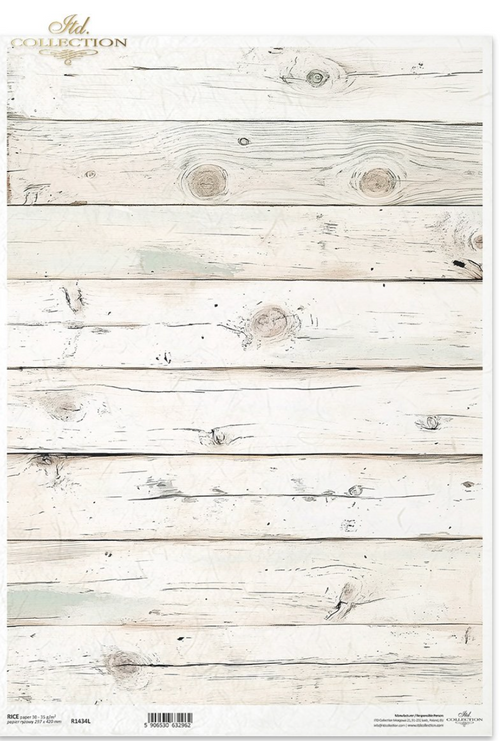A3 ITD White Wood Decoupage Paper R1434L
