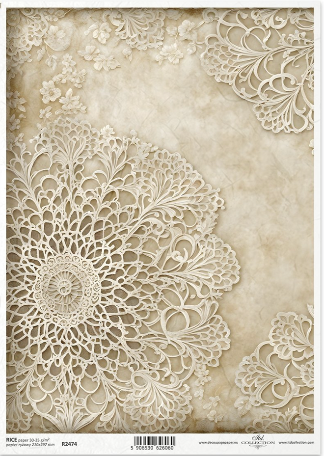 A4 Vintage Doily Background From ITD Collection R2474