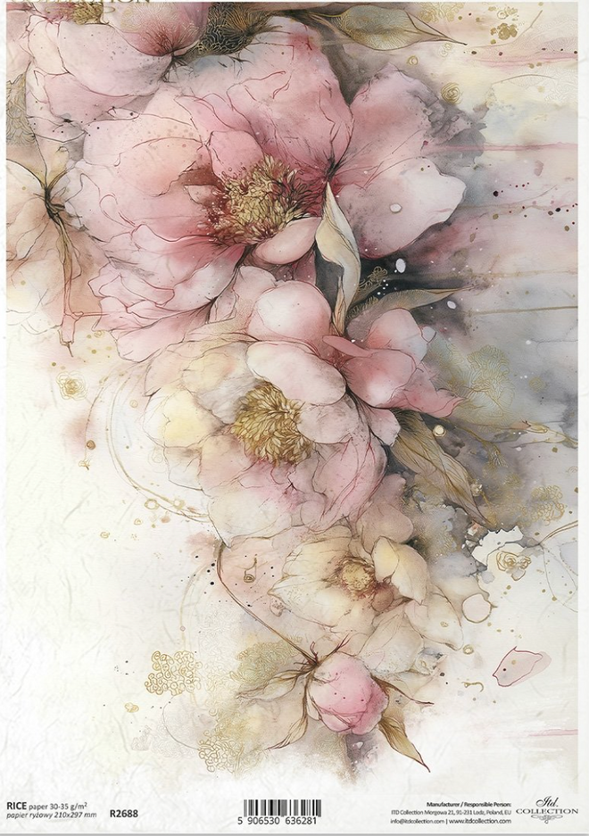 ITD  A4 Blushing Song Rice Paper  R2688