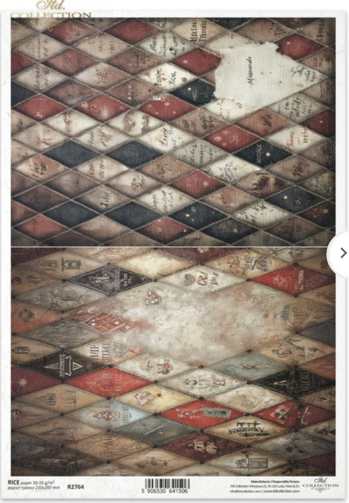 ITD  A4 Harlequin Archive Rice Paper  R2764
