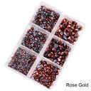 Crystal Rhinestones "Rose Gold"– Dimensional Finishing Accents (1200 pc Set)