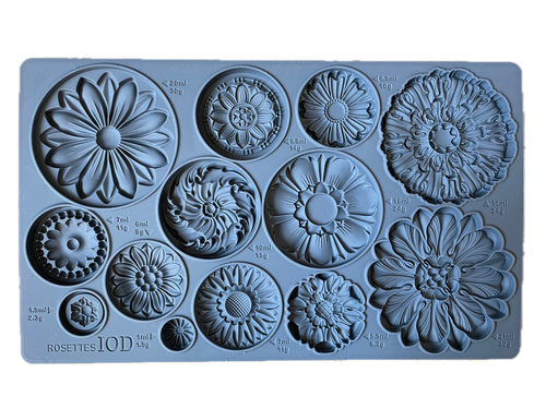 IOD  Rosettes Mould, 6" x 10"