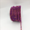 Royal Fuschia Rhinestone Chain – SS12  Crystal Trim (10 Yard Roll)