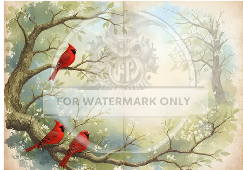DIGITAL IMAGE: Digital Storybook Cardinals, Storybook Upcycle Collection