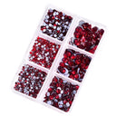 Soft Crystal Mix  "American Red"– Dimensional Finishing Accents (1200 pc Set)