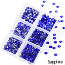 Soft Crystal Mix  "Saphhire BLUE"– Dimensional Finishing Accents (1200 pc Set)