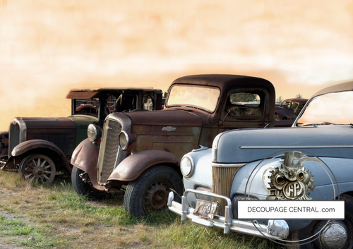 DIGITAL IMAGE: Old Cars. Instant Download