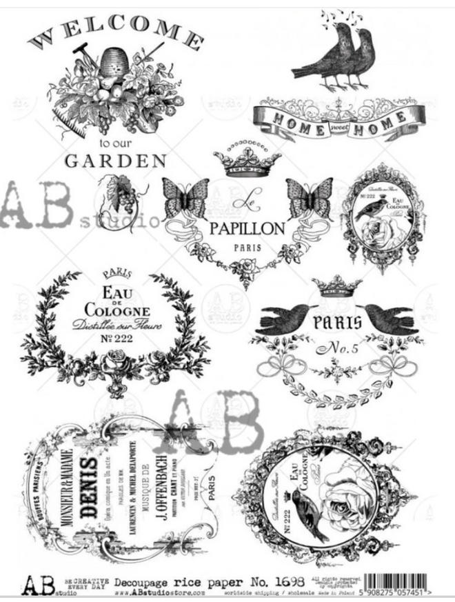 A4 AB Studios 1698 Labels