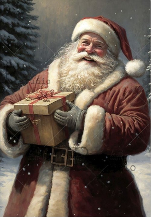 A4 Big Santa Rice Paper, AB Studios 2102