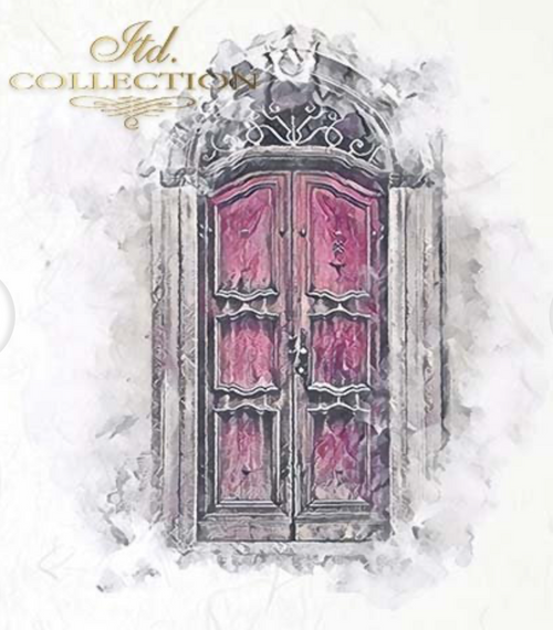 More Vintage Doors Decoupage Collection: 5.8 inch / 6 pages