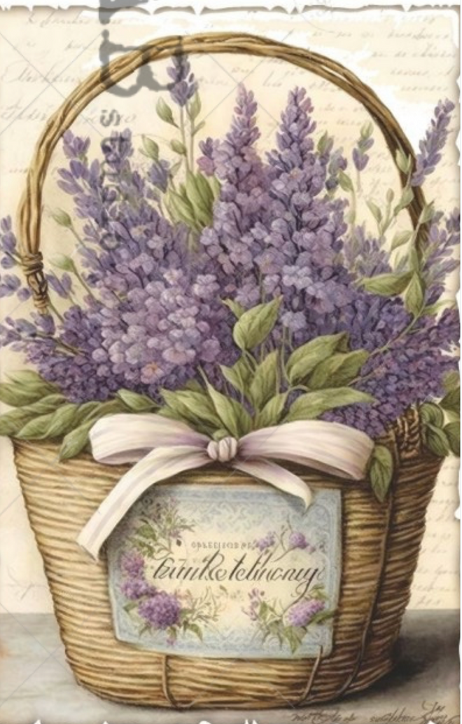 Lavender Bucket Duo Rice Paper AB Studios ID67