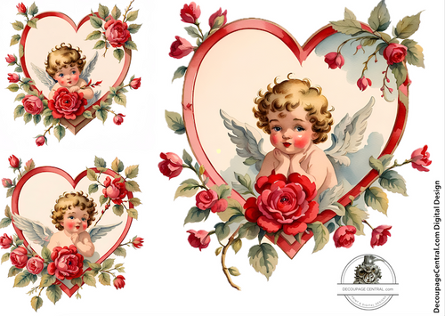 DIGITAL IMAGE: VALENTINE Cupid Instant Download