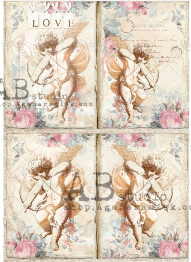 A4 Rice Paper Cupid 0372