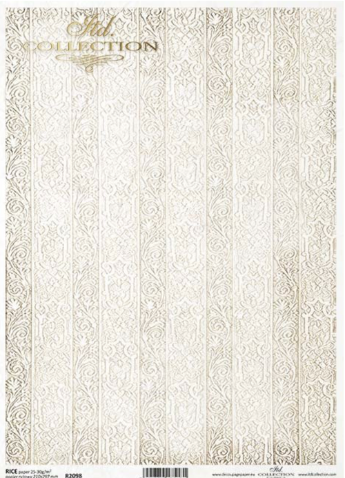 A4 Vintage Wallpaper Rice Paper R2098