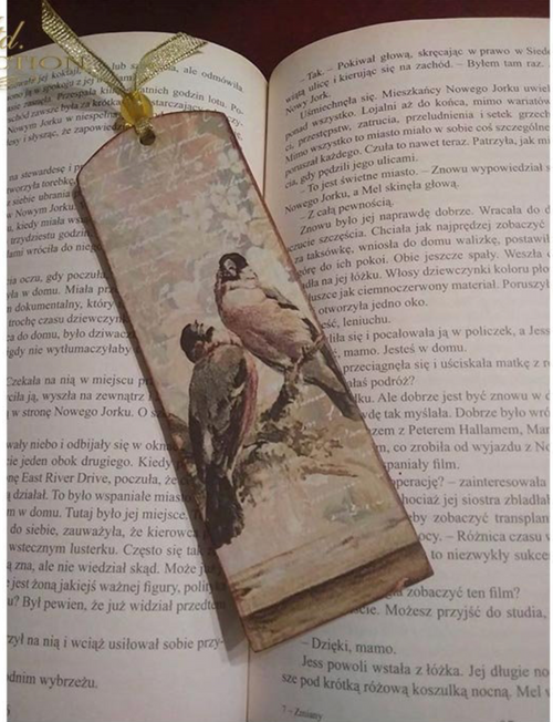 A4 Birds and Roses Parchment  Decoupage Paper R0709