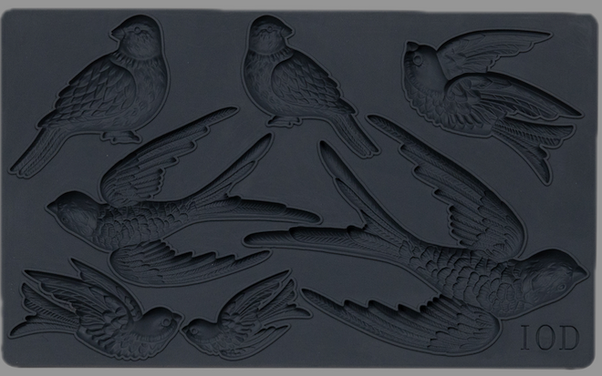 IOD Birdsong Silicone Mould, 6" x 10"
