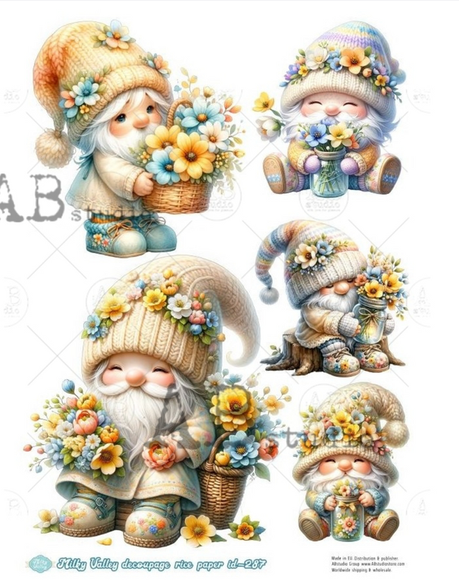 A4 Flower Gnome Milky ID287